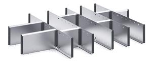 13 Compartment Steel Divider Kit External1050W x 750 x 150H Bott Cubio Metal Drawer Divider Kits 43020686.51 
